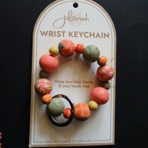 JILZARAH Handmade Clay Beads Coral Crush Keychain One Size fits Most NEW